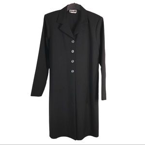 Vintage Black Long Blazer or Duster